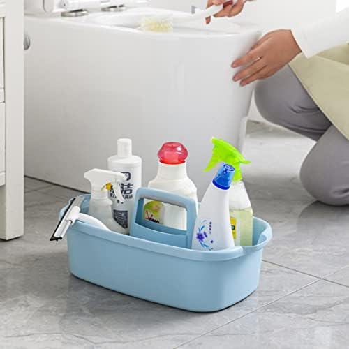 JiatuA Large Cleaning Supplies Caddy Portable Shower Caddy Basket Blue - Image 4