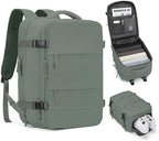 Extra Backpack For Traveling On Airplane Travel Backpack For Women Men Airline Approved Carry On Bags For Airplanes Gym Bag With Shoe Compartment Waterproof Laptop Backpack Camping Hiking Backpack by coofay
