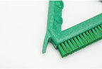 SPARTA Plastic Commercial Grout Brush, Triangle-Shaped Scrub Brush with Scraper and Two Threaded Holes for Attaching Handle (Sold Separately), 9 x 7 x 7 Inches, Green - Image 4