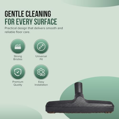 Selgo Universal 1 ¼ Inch (32mm) Black Vacuum Cleaner Floor Brush 12" Wide (12" Floor Brush), Pack of 10 - Image 2