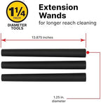 Shop-Vac 9061400 1.25 Inch Diameter Extension Wands, 3-Pack Set - Image 4