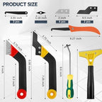 33 Pack Grout Removal Tool Kit, Tile & Caulk Remover Tools with Grout Saws, Scrapers & Blades - Ideal for Floor Tile Grout Cleaning, Bath & Shower - Image 7