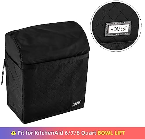 HOMEST Stand Mixer Dust Cover for KitchenAid 6/7/8 Quart Bowl Lift - Image 6