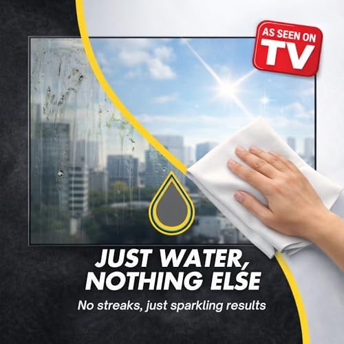 Microfiber Magic Cloth, Streak-Free Glass & Window Cleaning Cloth, 6-Pack - Image 2