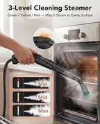 Homeasy Steam Cleaner for Home, 1500W Portable Steamer with 1.8L Tank - Image 2