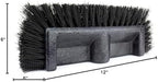 SPARTA Multi-Level Tile Scrub Brush 12" Wide Brush Head, Heavy-Duty Tile Cleaning Brush with End Bristles for Commercial Tiles, Tubs and Floor, Plastic, 12 Inches, Black - Image 5