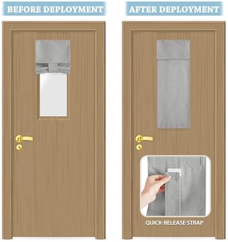 RYB HOME Classroom Door Window Cover, Privacy Sunlight Shades for Office - Image 5