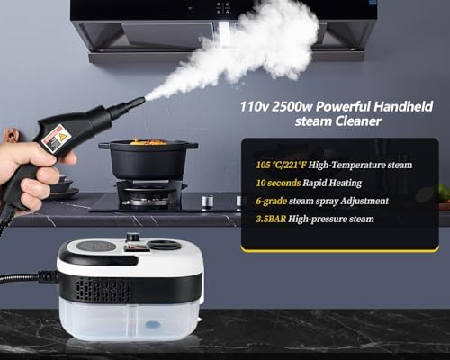 Foandbevi 7 in 1 Steam Cleaner 2500W High Pressure Steamer for Cleaning - Image 2