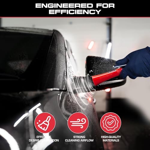 Tornador Z-007 Mini | Compact High-Pressure Car Cleaning Tool | Ergonomic Design Speeds Up Interior Detailing | Works with Air Compressor | Powerful & Portable - Image 2