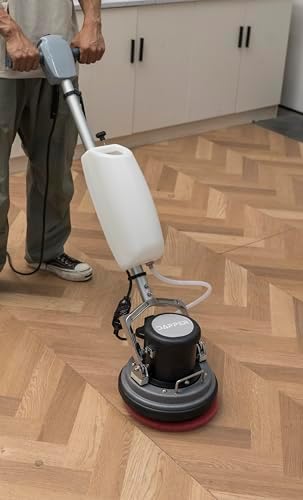 17in Floor Scrubber & Floor Cleaning Machine, Heavy-Duty Buffer,A148 - Image 2