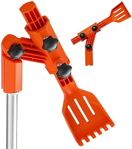 Gutter Cleaning Tools from The Ground, Multi-Angle Cleaner, Scoop & Brush & Mini Rake for rain Guard Cleaning and Leaf Removal from Gutter Guard(No Pole) by KINGLEV