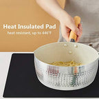 Gartful Silicone Mats for Kitchen Counter, Large Silicone Countertop Protector 25" by 17", Nonskid Heat Resistant Desk Saver Pad, Multipurpose Mat, Placemat, Black - Image 5