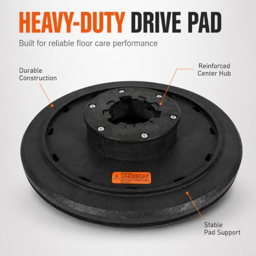 16-Inch Floor Buffer Pad Driver for 17-Inch Buffer & Scrubber, 2-Inch Riser - Image 3