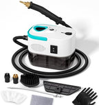 KEROMEE Steam Cleaner, 1500W High Pressure Steamer with 1.27Qt Tank, 15s Fast Heat, 6-Level Adjustable Steam, Portable Machine with 15pcs Kit for Dirt, Grease, Grout, Tile, Floor, Car Detailing by Makethehomemorebeautiful