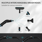 Heapsion Steam Cleaner, Steamer for Cleaning with 15s Fast Heat-Up, 6 Adjustable Levels, 12-Piece Accessories, 1500W Portable Steam Cleaner for Grout, Tiles, Kitchen, Car Detailing, Black and White - Image 4