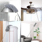 UIMO Microfiber Ceiling Fan Cleaner with 30–100" Telescopic Pole - Image 4