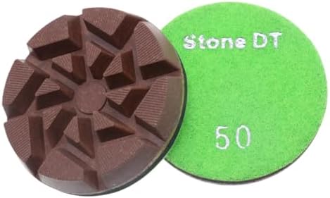 Diamond Polishing Pucks for Floor Grinding Machine, 3 Inch Resin Bond Discs for Concrete, Terrazzo, Marble, Granite, 50#, 9PCS - Image 2