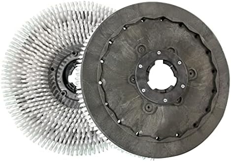 Unviersal 1 Piece Commercial 19 Inch Diameter Rotary Scrub Brush fit for Commercial Floor Scrubber Machine-Medium Brush (483mm) White by eLifecenter