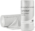 UPSTAR Microfiber Cleaning Cloth, Reusable Paper Towels Rolls, 50 Packs 12x12 inch Cleaning Rags for Washing Dishes, Kitchen, Bathroom, Car, Grey by UPSTAR