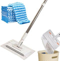 Grip Mini Mop, Hands Free Flat Mop with 1-Second Cloth Change, 360° Rotating Head for Walls, Floors, Windows, Corners. Cloth-Changing Mini Cleaning Tool with 10 Reusable Microfiber Cloth by Unknown