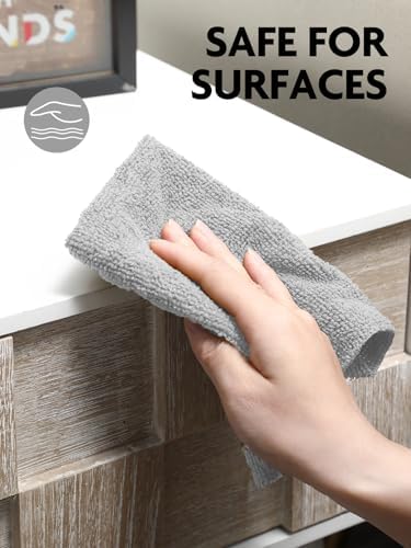 Fantasticlean Microfiber Cleaning Cloth Roll- 90 Sheets, 12" x 12" (Grey) - Image 6