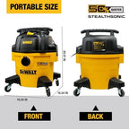 DEWALT 6 Gal 5 HP STEALTHSONIC Quiet Shop Vacuum Wet and Dry DXV06P-QTB - Image 3