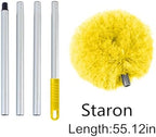 Washable Ceiling Fan Cleaner from 13 to 50 Inch Microfiber Duster with Telescoping Extension Pole, Fit for Cleaning High Ceiling Fan, Furniture, Blinds, Car (Yellow) - Image 6