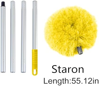 Washable Ceiling Fan Cleaner from 13 to 50 Inch Microfiber Duster with Telescoping Extension Pole, Fit for Cleaning High Ceiling Fan, Furniture, Blinds, Car (Yellow) - Image 6