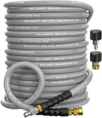 3/8" ID 4800PSI Pressure Washer Hose 100FT, Steel Wire Braided Hose Gray by Unknown