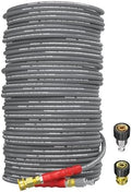 150FT Pressure Washer Hose 4200PSI Steel Braid with 3/8'' QC by Heliwoo
