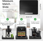 Ibyx Appliance Slider, Sliding Tray for Coffee Maker, 16x13 in, Black - Image 5