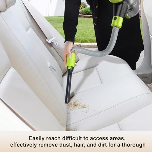 Intercleaner 23Ft Corded Vacuum Cleaner,2 Operation Mode Powerful Suction Stick,19''-30'' Adjustable Tube Handheld Vac for Hard Floors Carpets Pet Hair,Wall Mount Storage - Image 3