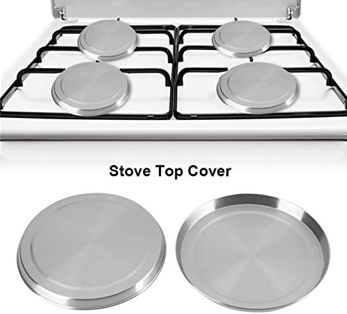 Stainless Steel Round Stove Covers Set of 4, Electric Cooktop Covers for Kitchen with 2 Pieces 8.3 Inches and 2 Pieces 6.7 Inches - Image 5