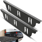 Stove Gap Covers - Stainless Steel, Stove Gap Filler | Oven Gap Cover | Heat Resistant & Easy To Clean Stove Counter Gap Cover | Gaps Filler Between Stove and Counter Guard (Black, 23.5"L, 0.9" W) by KOZYLAND