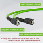 PWACCS Pressure Washer Hose, 50 FT x 1/4", 3600 PSI, M22 Fittings - Image 6