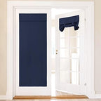 NICETOWN Navy Blue Thermal Insultaed Blackout French Door Curtain by NICETOWN