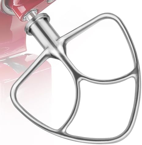 Stainless Steel K45B Coated Flat Beater for KitchenAid 4.5-5 Qt Mixer Paddle Attachment Flat Beater Fits Stand Mixer Bowls For KitchenAid 4.5-5 Quart Bowls, Kitchenaid Paddle Attachment by Ancable