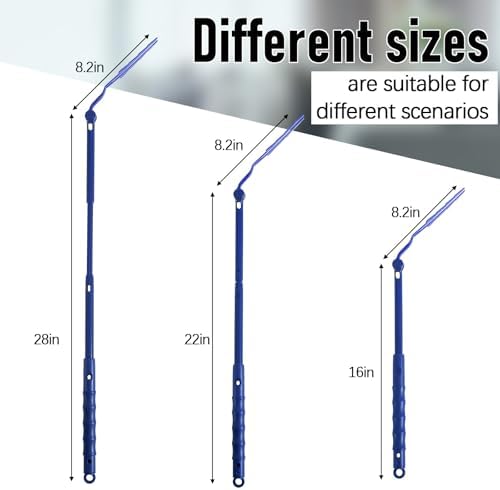 Colingmill 8 Pack Replacement Duster Handles, 3 Ft Extendable, Blue - Image 3