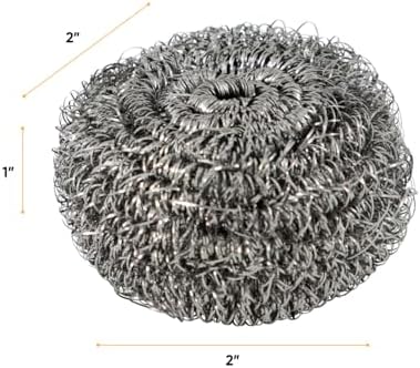 Superio Stainless Steel Scourers Steel Wool Scrubber Pad Used for Dishes, Pots, Pans, Grill, Stoves, and Ovens, Easy scouring for Tough Kitchen Cleaning Pack of 24 - Image 2