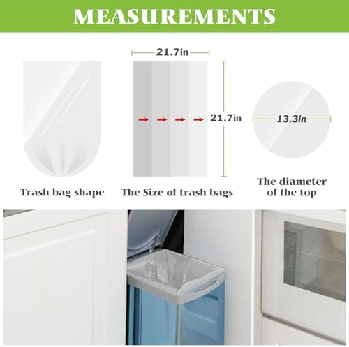Teivio Black Trash Bags 5 Gallon 90 Count Kitchen Garbage Bags Leakproof - Image 2
