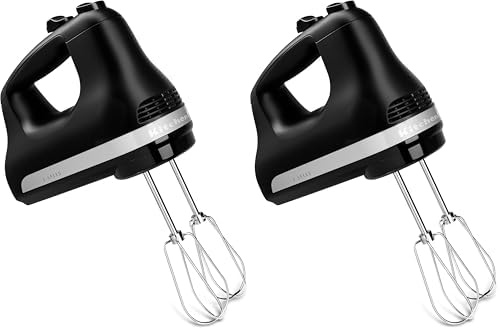 KitchenAid 5 Ultra Power Speed Hand Mixer - KHM512,Matte Black,(Pack of 2) by Unknown