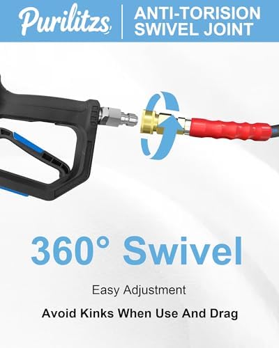 3/8'' Pressure Washer Hose 4800PSI, Kink Resistant Hose 50FT - Image 6