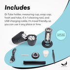 OTTO One-Touch Automatic Spice Mill - USB Rechargeable - Black - Image 2