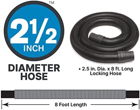 Shop-Vac 9601806 18 Gallon Wet/Dry Utility Vacuum, 6.0 Peak HP, 2.5 Inch Diameter x 8 Foot Hose, 20 Foot Cord, Design for Powerful Suction - Image 3