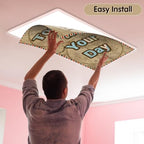 8Pcs Classroom Fluorescent Magnetic Light Covers,2x4 FT Vintage Travel Map - Image 4