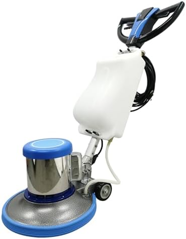 Floor Scrubber Buffer Polisher Commercial Floor Scrubber Machine 17" Tile Floor Cleaning and Polishing Machine 110V 1100W by HQHAOTWU