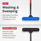 Tyroler Windows Washing Kit with Extension Pole | 12"-80" 5-Part Handle - Image 2