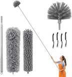 8-Piece Duster with Extension Pole, Cobweb Duster for High Ceiling by Unknown
