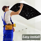 Wiooffen 8 Pcs Fluorescent Light Covers for Classroom Ceiling Light 4 x 2 Ft Magnetic Lights Cover Filters Easy Install for School Office Home Hospitals Drop Ceiling Supplies (Cloud and Starry Night) - Image 6