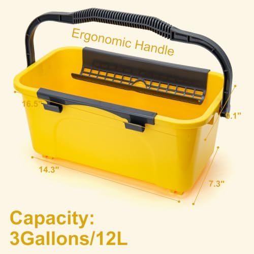 Professional Window Cleaning Kit with Bucket 3 Gallon, 6FT Extension Pole - Image 5